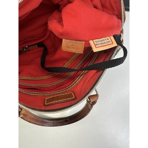 Dooney & Bourke White Green Printed Shoulder Bag - Picture 7 of 9